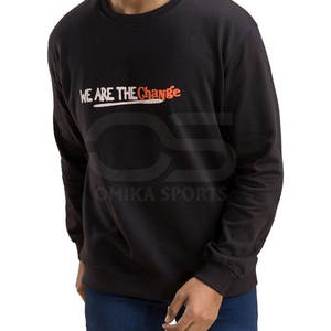 Sudadera con estampado de abullonado para hombre, jersey de diseño minimalista con detalles de estampado en relieve para la moda diaria - Product Image 3