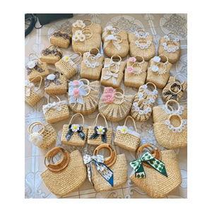 กระเป๋าถือสตรีน้ำผักตบชวาดีไซน์เป็นมิตรกับสิ่งแวดล้อมธรรมชาติสำหรับฤดูร้อน - Product Image 6