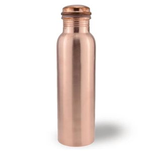 Bouteilles en cuivre écologiques artisanales de qualité supérieure, offrant des bienfaits antimicrobiens naturels pour la santé, luxe 950 ml pour le yoga - Product Image 2