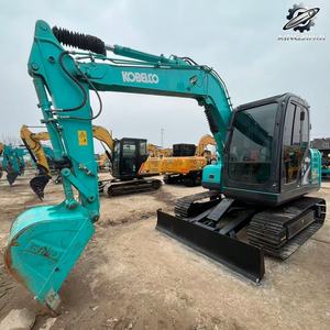 Excavadora Usada Kobelco SK75 de 7.5 Toneladas con Cucharón de 0.4m³, Marca Japonesa Original, Excavadora Pequeña de Construcción sobre Orugas, Bajo Número de Horas, Certificación CE - Product Image 2