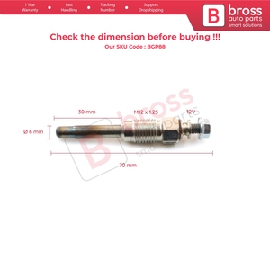 BGP88 1 Pieza de Calentador Auxiliar con Bujía Incandescente XS7H6M090AA GN984 para Megane MK1 1.9 TDI - Product Image 5