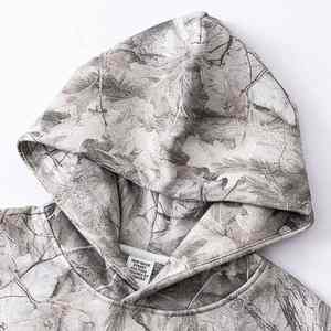 Sweat à capuche oversize en molleton tie-dye à transfert thermique de 350 g/m², personnalisable, style hip-hop streetwear pour hommes - Product Image 4