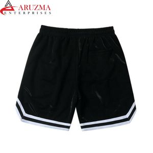 Short de jogging d'entraînement d'été personnalisable pour hommes, coton de haute qualité, maille polyester respirante, broderie 3D, logo imprimé à la taille - Product Image 3