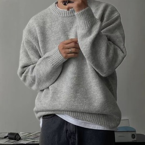 Vente en gros Pull à col rond personnalisé pour hommes Sweatshirts légers à coupe ajustée Pull en tricot à porter décontracté ou habillé - Product Image 6