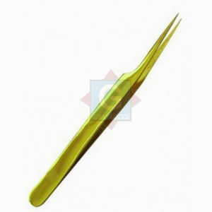 Pinzas de pestañas de la mejor calidad Pinzas de extensión de pestañas de Punta puntiaguda de acero inoxidable Logotipo personalizado - Product Image 1