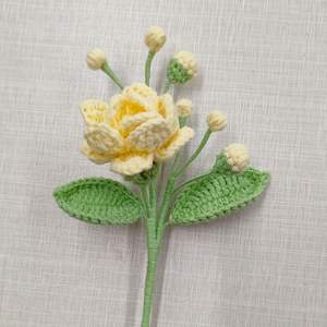Nouveauté 2025 : Branches florales en crochet, produits tricotés à la main, vente en gros directe usine - Product Image 4