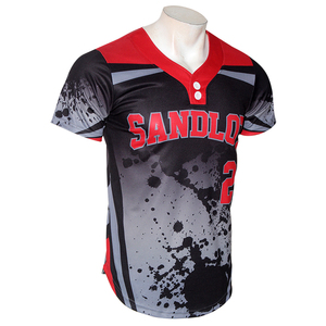 Maillot de baseball à sublimation personnalisée T-shirt vierge maillot de baseball confortable pour équipe sportive avec expédition bon marché - Product Image 1