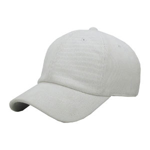 Casquette à cordon réglable kaki sur mesure à 6 panneaux Casquettes de baseball en velours côtelé Chapeau d'hiver classique Logo personnalisé - Product Image 3