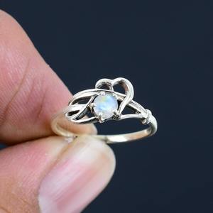 Trending 925 Sterling <b>Silver</b> Moonstone Gemstone <b>Ring</b> Jewelry Handmade <b>Silver</b> <b>Boho</b> Style <b>Ring</b> Jewelry For Women Gift For Girls - Product Image 2