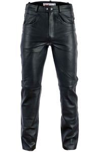 Wholesale 2025 <b>Men</b> <b>Black</b> Business Formal Leather <b>Pant</b> <b>Working</b> Wear Office <b>Mens</b> Leather <b>Pants</b> With Customized Logo - Product Image 4