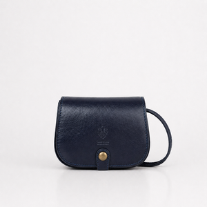 Italian Vegetable-Tanned <b>Leather</b> Saddle Crossbody <b>Bag</b>-PS694 - Product Image 5