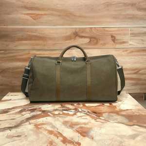 Equipaje de lona encerada de viaje de la mejor calidad, bolsa de lona duradera a la moda, bolsas de lona para senderismo, forro de algodón, producto OEM FBA - Product Image 1