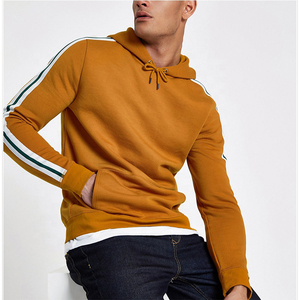 Nouveau Style Mode Streetwear Hiver 410gsm Poids Lourd Brodé Surdimensionné Quarter Zip Hommes Hoodies - Product Image 3