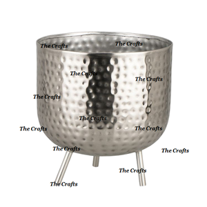 Pot de fleurs en aluminium martelé de dernière génération avec une qualité de luxe pour les lieux intérieurs et extérieurs, pot de fleurs en vrac - Product Image 1