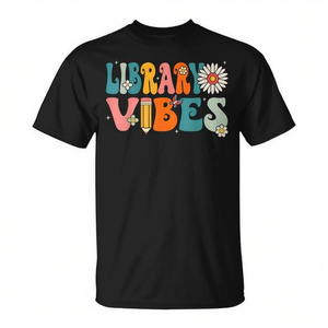 T-shirt Library Vibes Retro School per studenti e insegnanti - Product Image 2