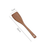 Ustensiles de cuisine en bois d'acacia : Spatules, louches jetables, biodégradables, écologiques, recyclables, de luxe, pour la cuisine et les fêtes, en bambou