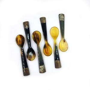 Elegant Premium Cow Horn <b>Spoons</b> Buffalo and Cow Horn <b>Coffee</b> and Dining Essentials for Parties - Product Image 2