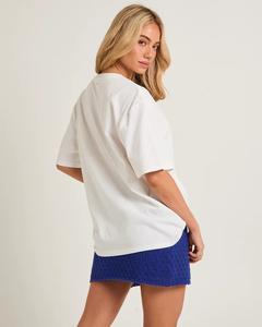 Camiseta Holgada con Hombros Ligeramente Caídos, Ecológica, de Secado Rápido, Transpirable, con Estampado Gráfico, Estilo Urbano para Mujer - Product Image 2