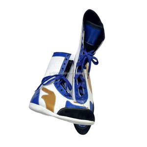 รองเท้าชกมวยหนังแท้สำหรับผู้ชาย, รองเท้าเตะมวยไทยรองเท้าต่อสู้หนังแท้วัสดุหนังแท้ - Product Image 4