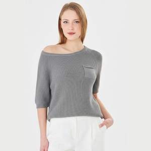 Suéter de Punto para Mujer, 100% Algodón Orgánico, Holgado, Transpirable, Suave y Cálido - Product Image 1