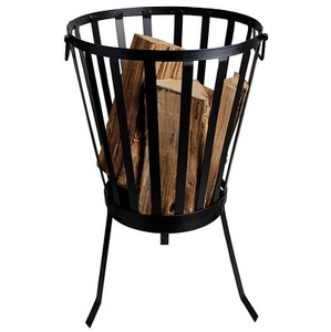 Foyer de camping ou d'arrière-cour crossweave en bronze avec écran d'étincelle Log Poker et grille en bois métallique - Product Image 5