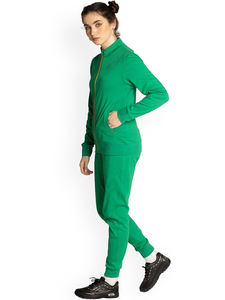 Conjuntos de chándales de poliéster ecológicos sólidos de talla grande con logotipo personalizado para mujer para entrenamiento de calentamiento de ejercicio de verano - Product Image 3