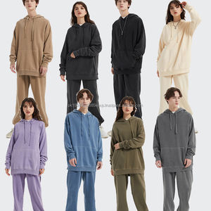 Hot Sale <b>Set</b> Custom logo 100 Cotton Hoodie <b>Set</b> Women and <b>Men</b> Tracksuit <b>Mens</b> Casual Sports Hoodies Pants Suits - Product Image 1