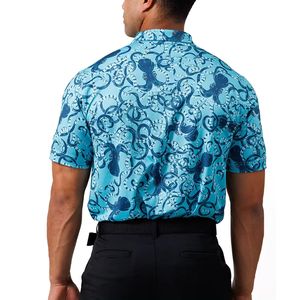 Streetwear d'été pour hommes décontracté Golf pour chemise Jersey manches courtes respirant séchage rapide Plus Design personnalisé Sublimation nouveau - Product Image 4