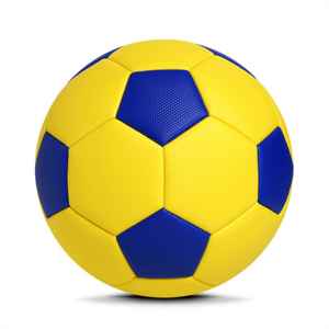 Balón de fútbol cosido de PVC con textura aproximada amarilla, máquina de 32 paneles cosida, vejiga de goma duradera, entrenamiento, juego recreativo - Product Image 5