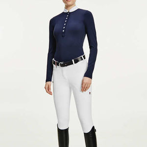 Material cómodo OEM, capa base ligera y para montar a caballo, ropa ecuestre, capa base de poliéster para mujer con logotipo personalizado - Product Image 1