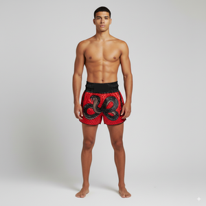 Short de combat de Muay Thai personnalisé OEM Short d'arts martiaux de boxe Short de Muay Thai personnalisé à la mode Vente en gros Fournisseur pakistanais - Product Image 4