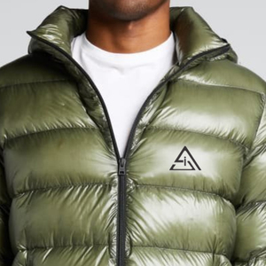 Blouson matelassé à capuche pour homme, haute qualité, imperméable, écologique, design déchiré tendance, col montant, tissu respirant - Product Image 3