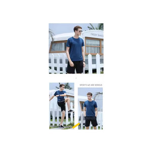 Camiseta de franela de algodón XL 100% para hombre, Logo personalizable, sin cuello, transpirable, secado rápido, estampado de verano, informal, manga corta, Fitness - Product Image 5