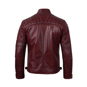 Bon marché, nouveauté veste pour hommes de haute qualité, veste en cuir à motif uni avec logo personnalisé taille XL, 2025 - Product Image 2