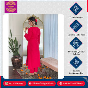 Ensemble Kurti Dupatta pour occasions spéciales, vêtements ethniques indiens, design unique, viscose rayonne pure, broderie de séquence, haute qualité - Product Image 5