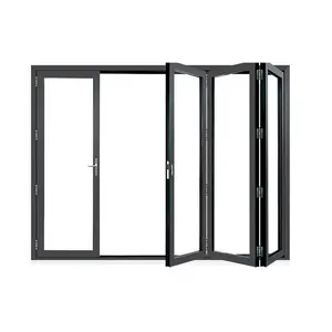 Geanodiseerde Open-Matrijs Maatwerk Opvouwbare Aluminium Profiel Frame Aluminium Bi Vouwdeur Schuifdeur Aluminium Profiel