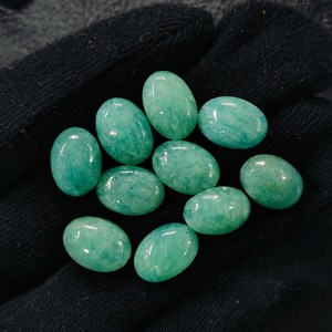 Gorgeous Amazonite Cabochon 10x14 MM Oval Shape Loose Gemstone for Jewelry Making Gift for Her - Product Image 1