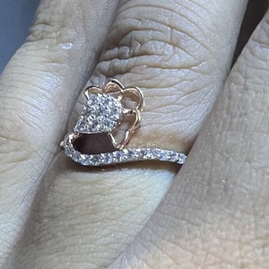 แหวนทอง14K & 18K แท้สำหรับการหมั้นและแต่งงานที่สวยงามเครื่องประดับเพชรธรรมชาติ - Product Image 1