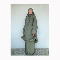 Ensemble Abaya Deux Pièces en Satin 2024, Coupe Slim Modeste, 100% Soie, Taille Naturelle, Silhouette Évasée, Tenue de Soirée Formelle pour Femme