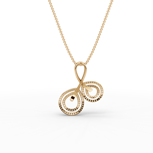 <b>Infinity</b> Loop Lab-Grown Diamond Gold Pendant Luxury Jewelry with Unique Design - Product Image 5