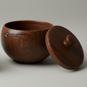 Décor de bol en bois classique non toxique biodégradable écologique au lave-vaisselle pour les cadeaux de mariage et les cadeaux - Product Image 2