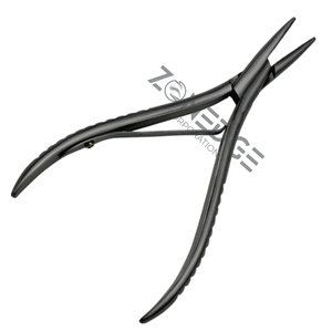 Alicates profesionales para extensiones de cabello de nuevo diseño, logotipo personalizado, Micro anillos negros, abridor de cuentas, alicates para extensiones de Zonedge - Product Image 6