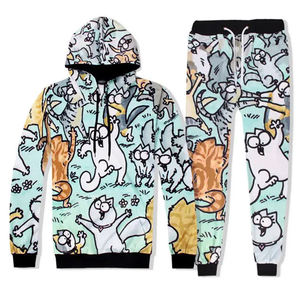 Expédition rapide Survêtements respirants en coton Couleur personnalisée Survêtements de sublimation taille adulte à la mode - Product Image 1