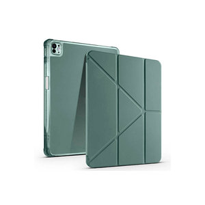 Étui pliable Netzy 2025 pour iPad Air 13 compatible avec compartiment pour stylet, blanc – Coque arrière protectrice en TPU et cuir PU M3 - Product Image 4