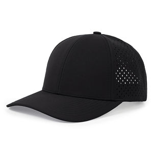 Custom 6 Panel Embroidered Patch logo Solid <b>Waterproof</b> Laser Cut Hole Perforated <b>Hat</b> Sports Mesh Trucker <b>Hat</b> 2025 - Product Image 2