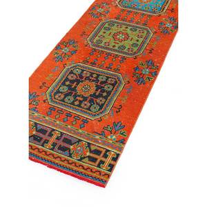 Vintage Large Area Hand Knotted Wool Rug Red & Orange Geometric Pattern for Home Living Room Rectangle Hallway <b>Carpet</b>-Pae-2505 - Product Image 2