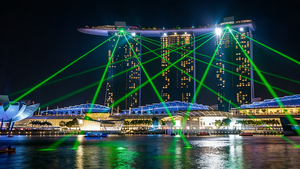 Laser aérien SF8 100W RGB FB4 IP65 : Crée des faisceaux aériens massifs avec fonction de verrouillage laser, conforme FDA, idéal pour les discothèques, mariages et événements. - Product Image 6