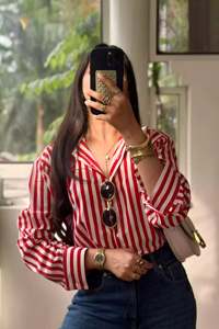 Camisas con estampado único y personalizado para mujer, ropa informal de alta demanda de proveedor al por mayor, artículo de ropa de mujer occidental - Product Image 2