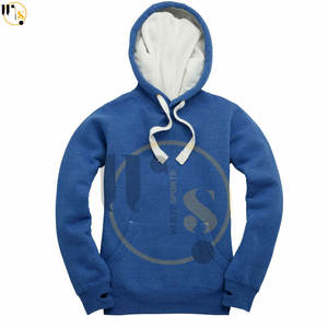 Men's Premium Quality 100% Cotton Winter Pullover <b>Fleece</b> <b>Hoodie</b> New Style Heavyweight Fluffy Hooded Coat Solid Pattern Design - Product Image 4