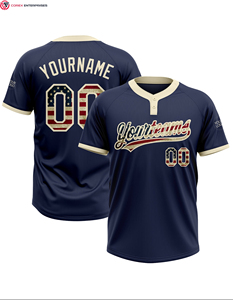 เสื้อเบสบอลพิมพ์ซับลิเมชันของผู้ชายเสื้อซอฟต์บอลใส่ได้สองปุ่ม - Product Image 6